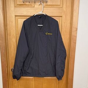 Sport-Tek Black Windbreaker with Gold Galton Logo